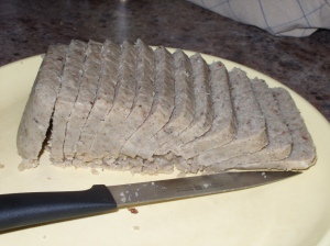 sliced scrapple